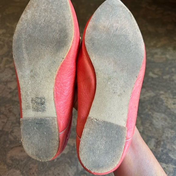VGUC Free People St. Lucia leather flats, coral, size 38 - Picture 6 of 6